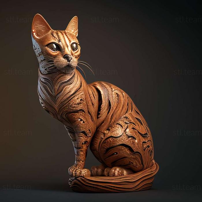 3D model California Spangled cat (STL)